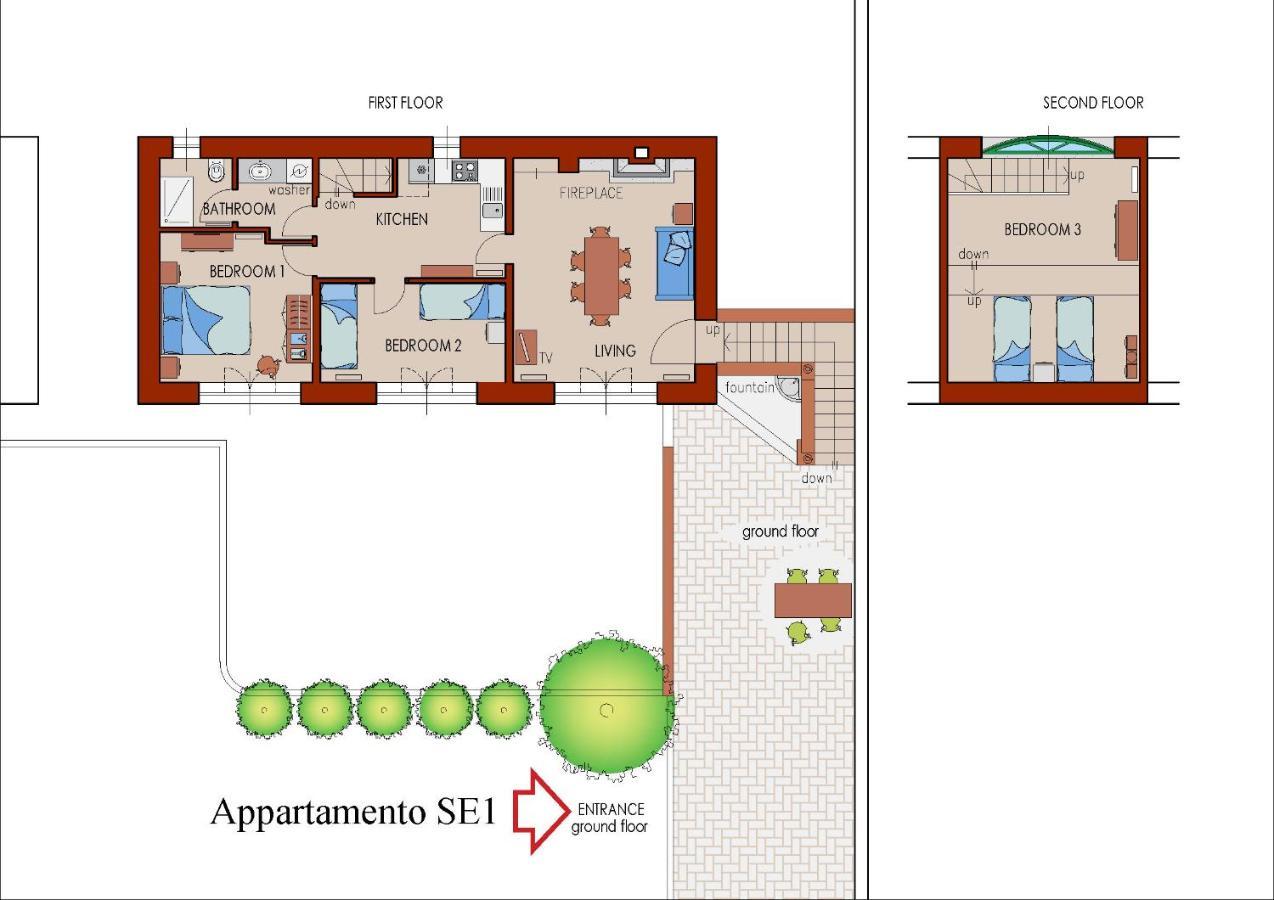 Palazzo Barbo Lägenhet Pumenengo Rum bild